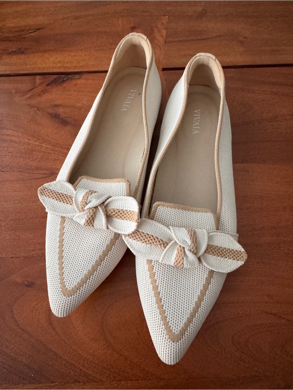 VIVAIA Pointed toe bow loafer Michelle 2.0 size 38.5 US7.5
